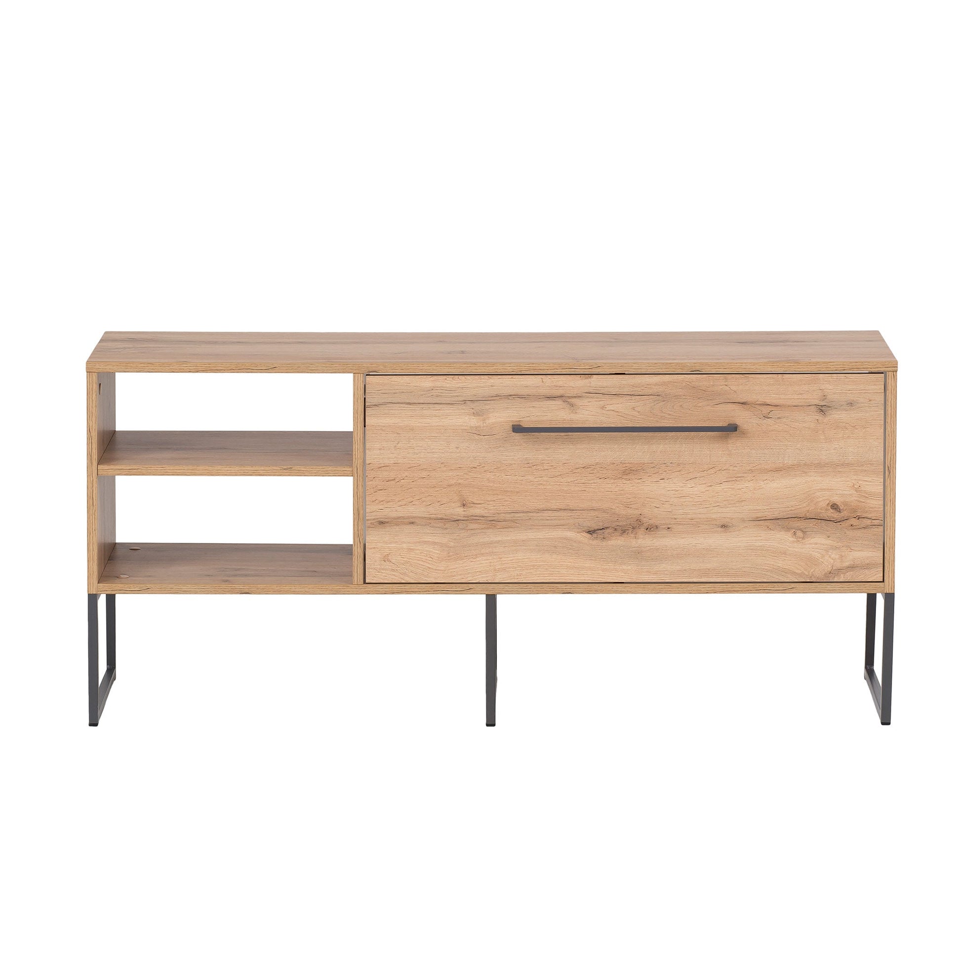 TV Bank mit einer Klappe und 2 offenen Fächern