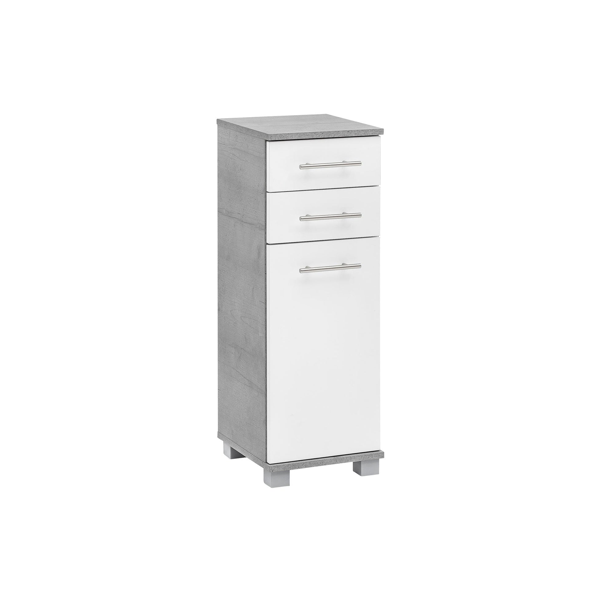 Unterschrank mit 1 Tür & 2 Schubkästen