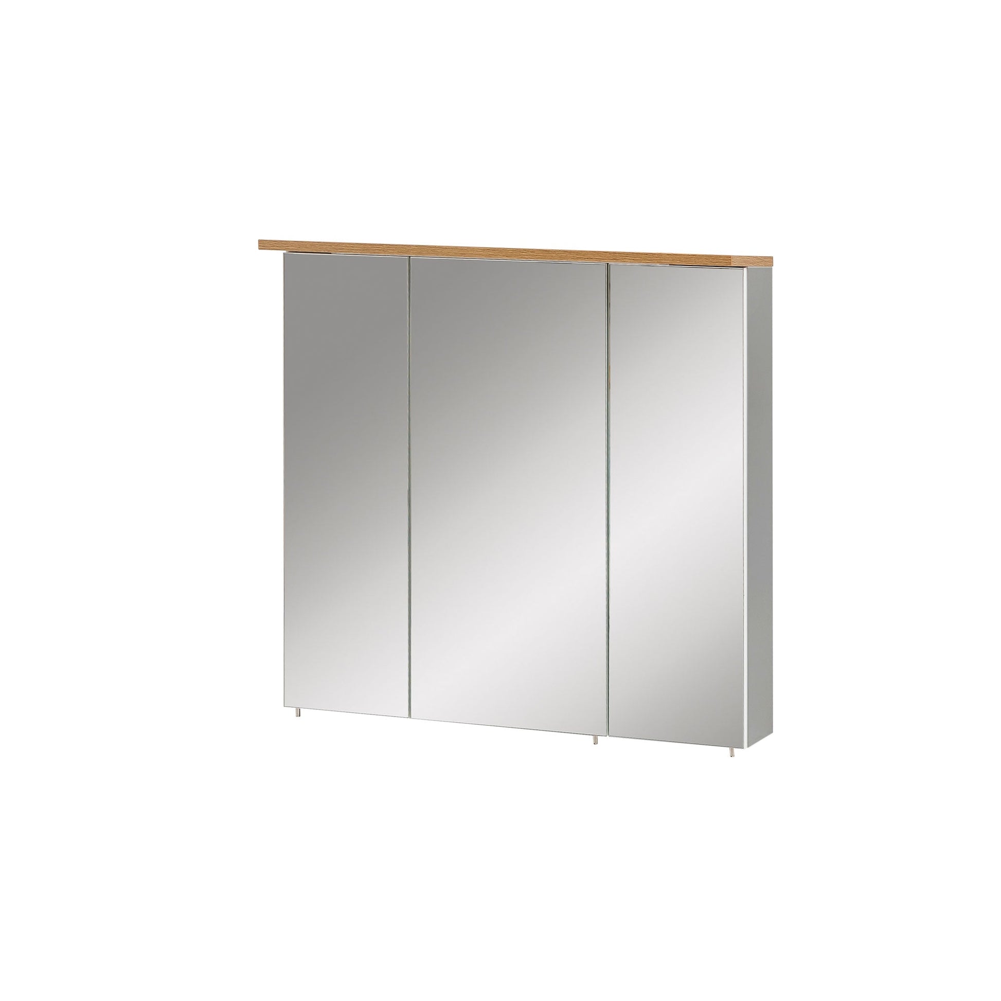  Spiegelschrank in platin/ weiß