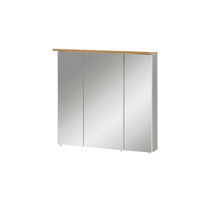  Spiegelschrank in platin/ weiß