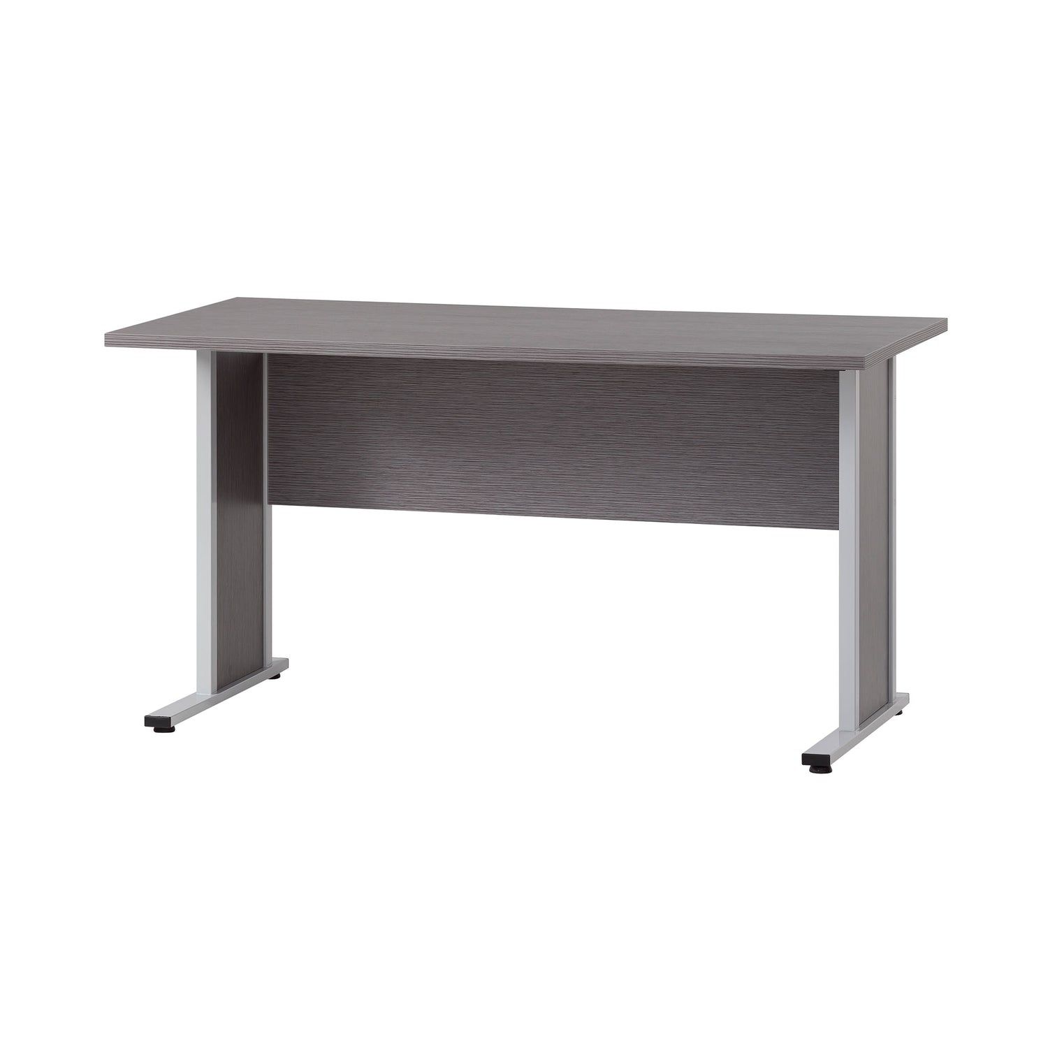 Schreibtisch in eschegrau, 140 cm breit