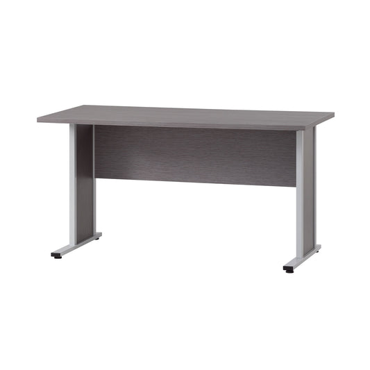 Schreibtisch in eschegrau, 140 cm breit
