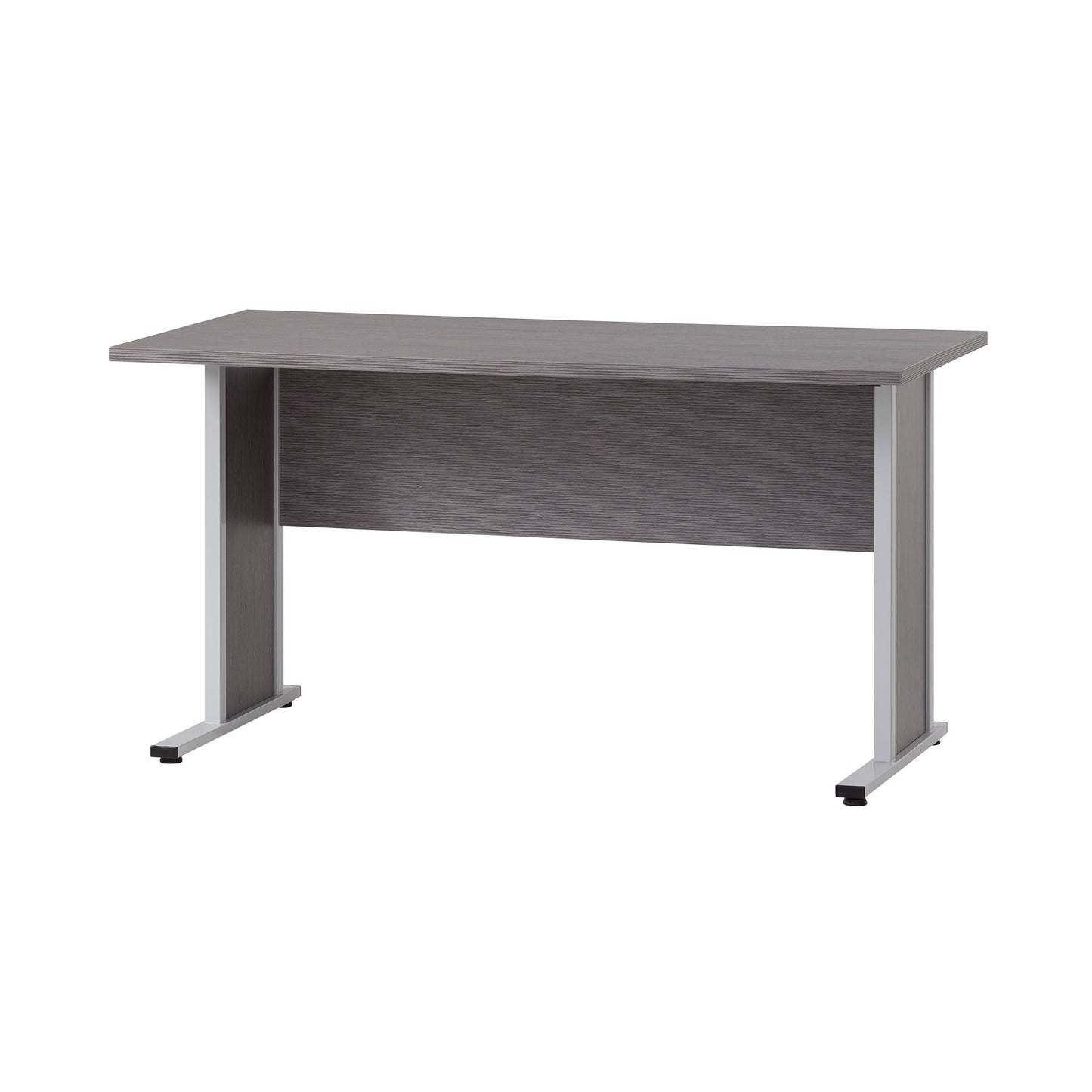 Schreibtisch in eschegrau, 140 cm breit