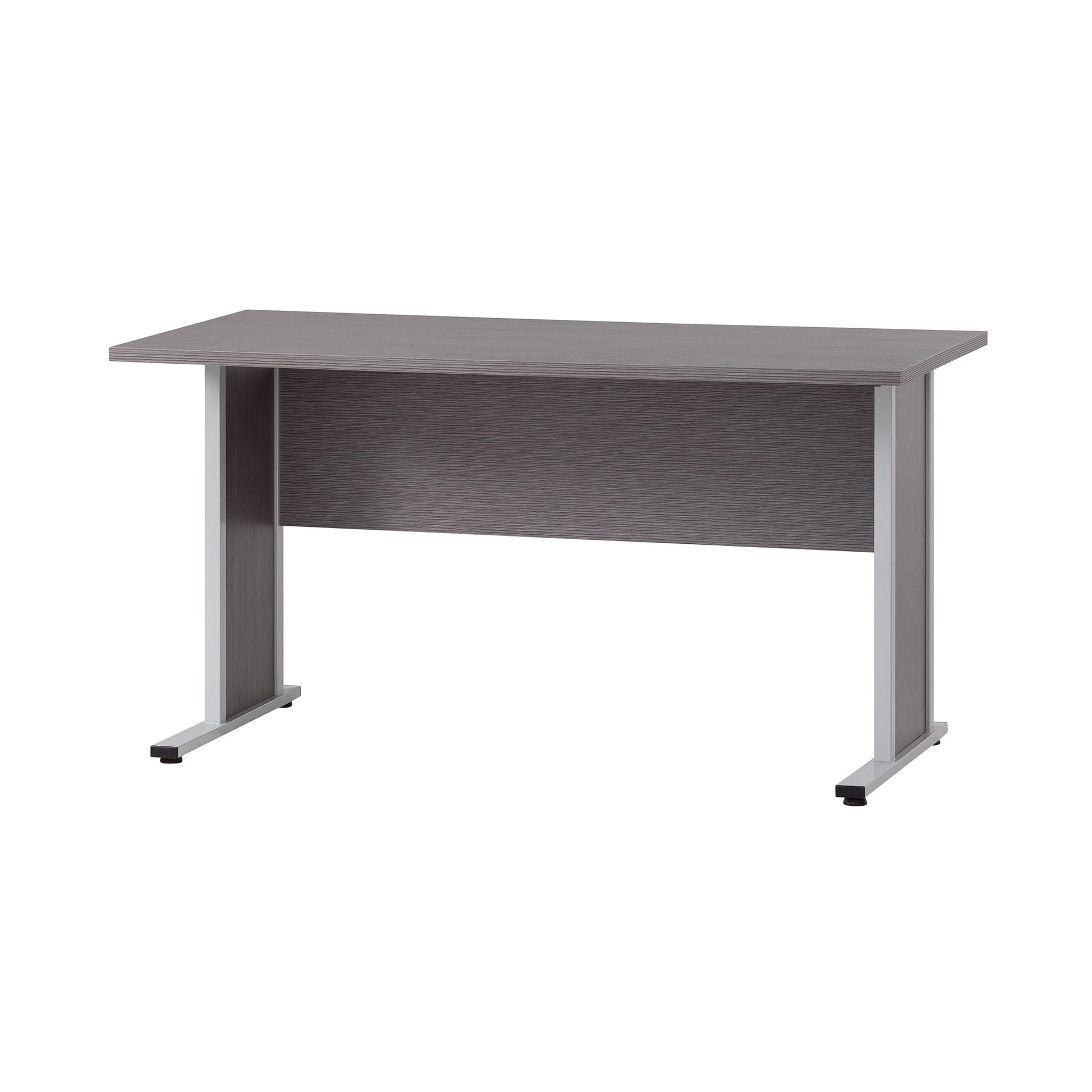 Schreibtisch in eschegrau, 140 cm breit