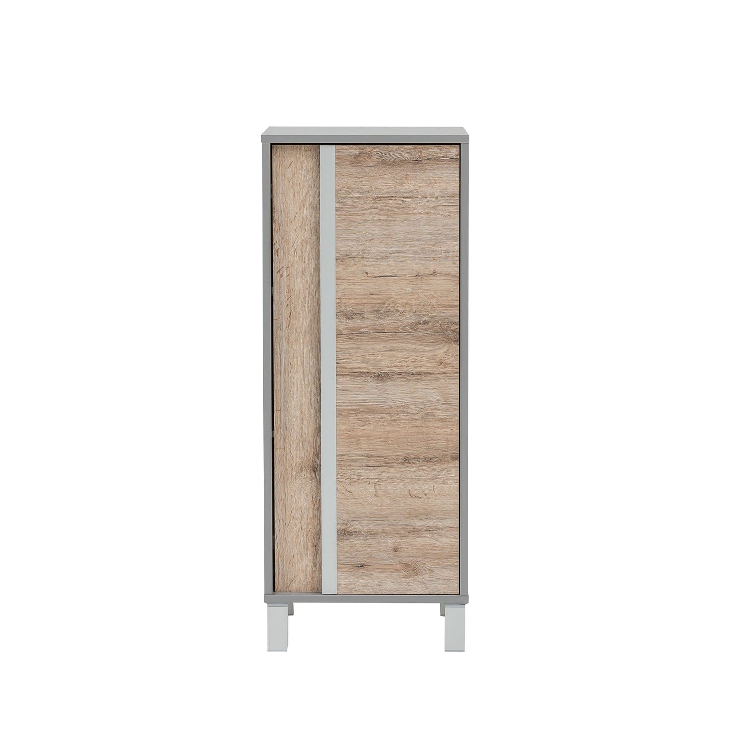  Highboard in Wildeiche/ Platingrau