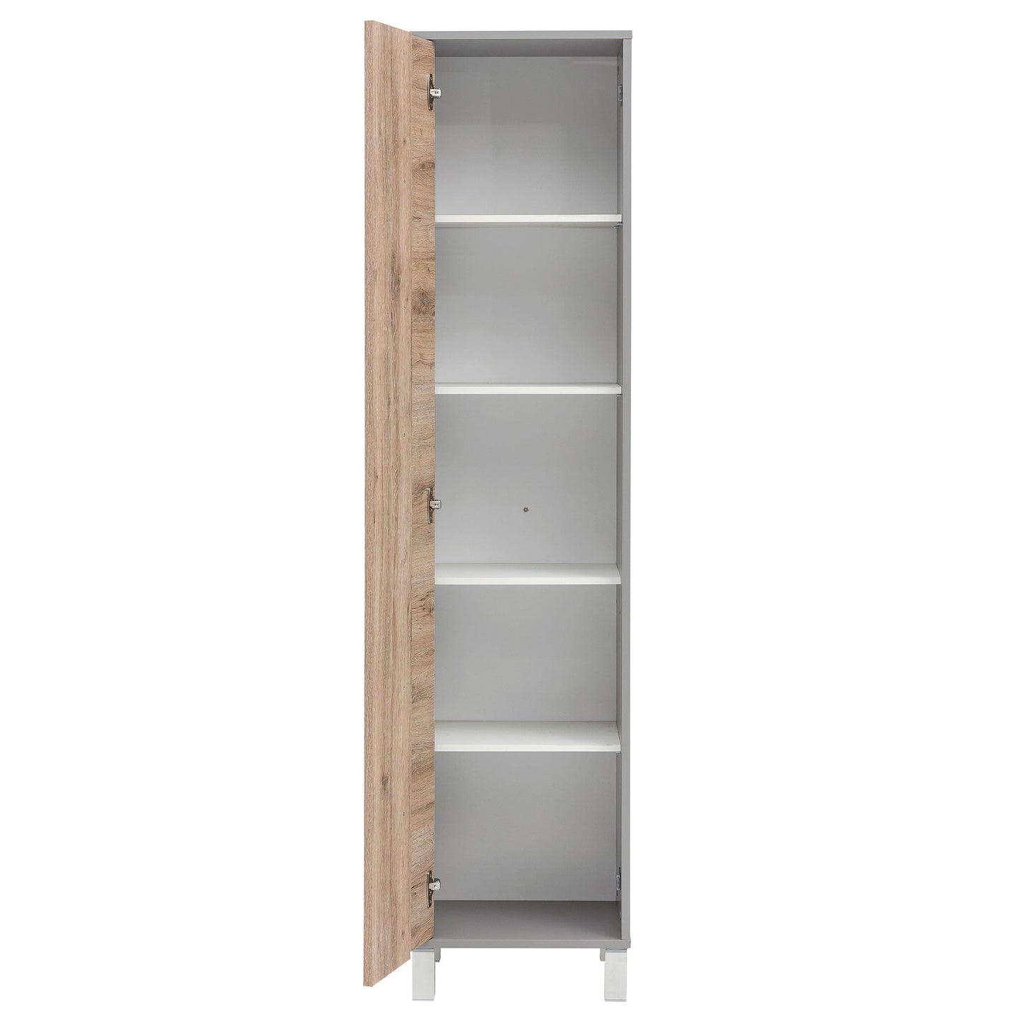  Hochschrank offen mit 4 Einlegeböden