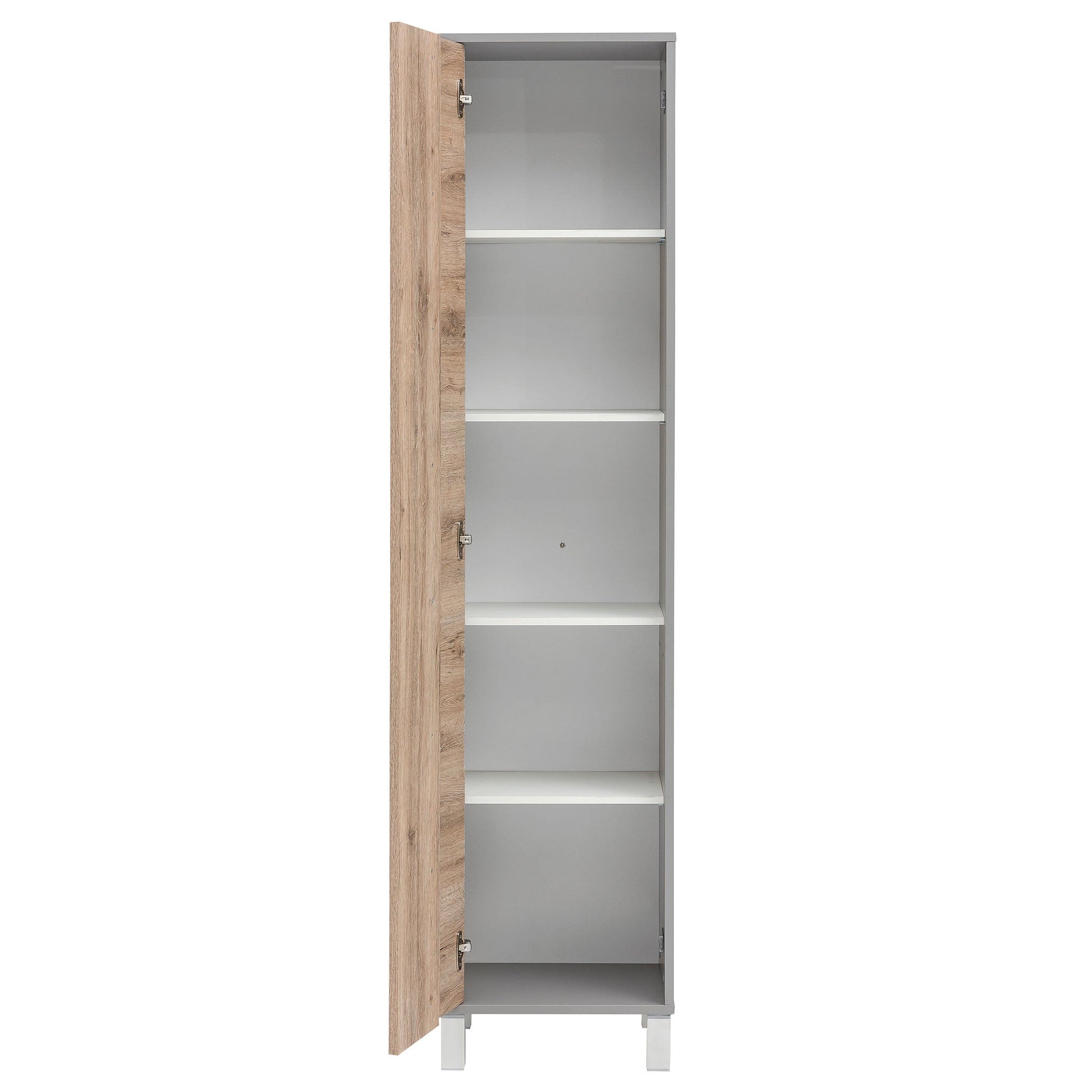  Hochschrank offen mit 4 Einlegeböden