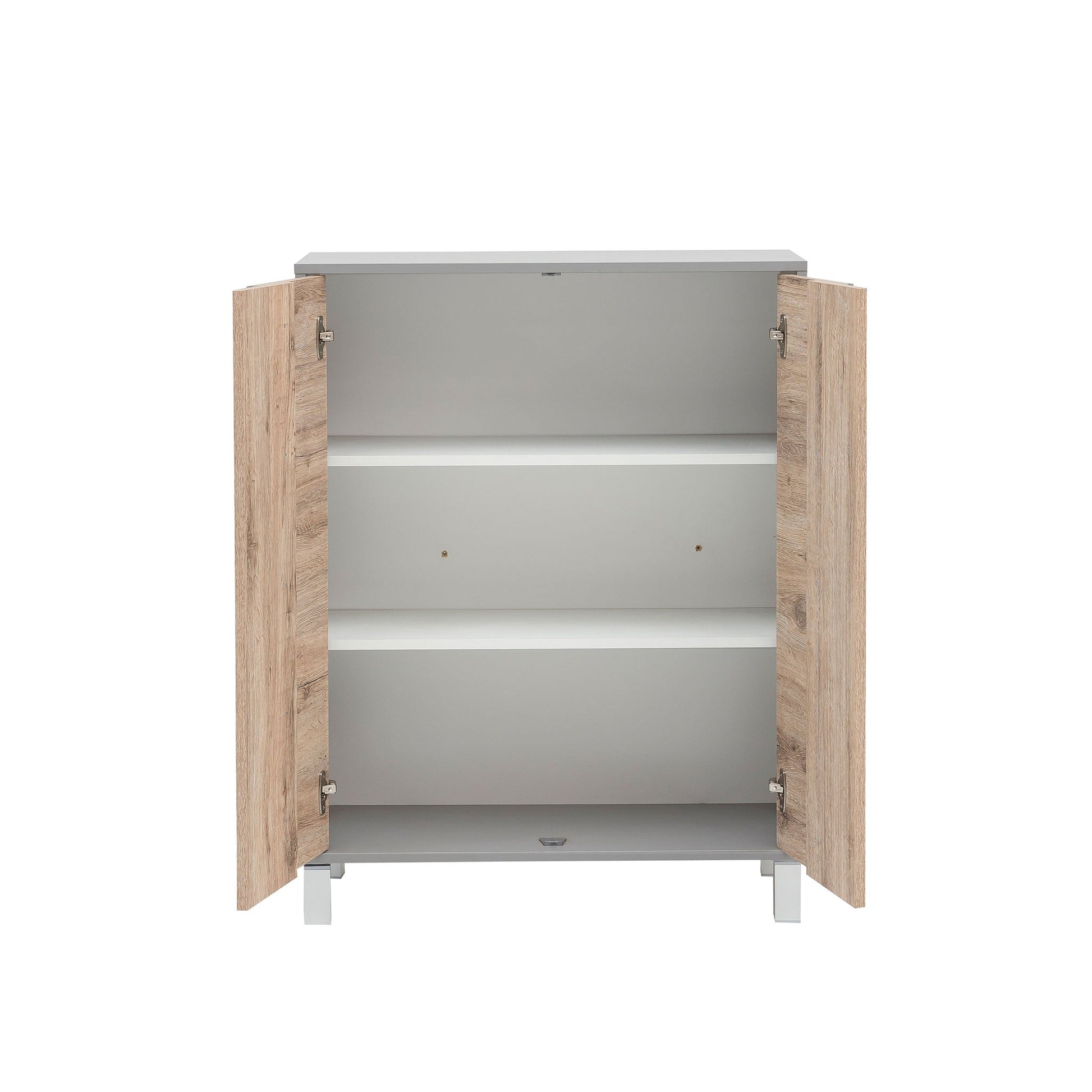  Kommode offen mit 2 Einlegeböden