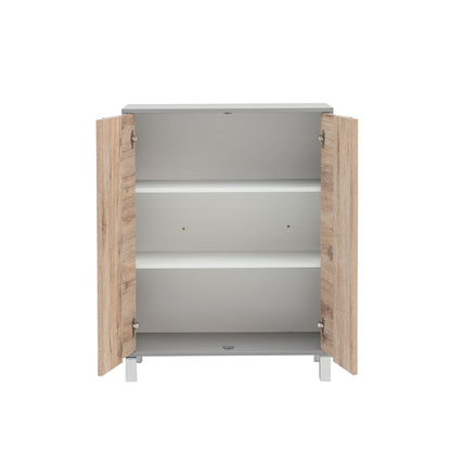  Kommode offen mit 2 Einlegeböden