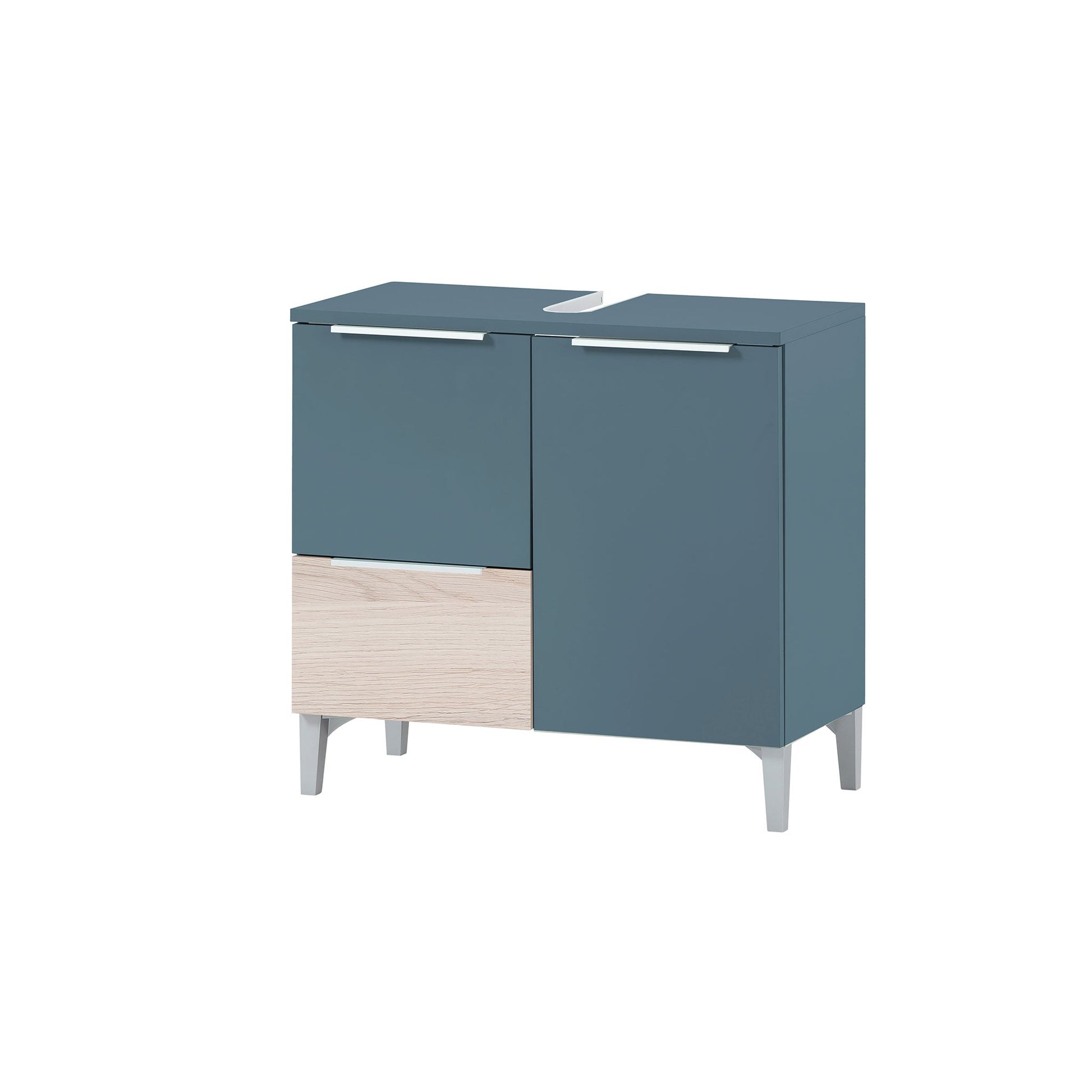 Waschbeckenunterschrank mit 2 türen & 1 Schublade 