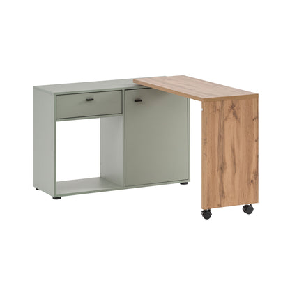 kleiner Arbeitsplatz mit Kommode